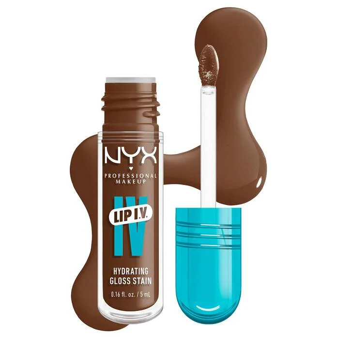 Tinta de labios hidratante con alto pigmento - NYX Professional Makeup LIP IV Gloss Sérum Hidratante