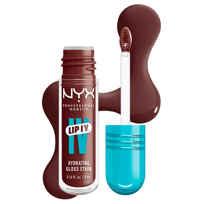 Tinta de labios hidratante con alto pigmento - NYX Professional Makeup LIP IV Gloss Sérum Hidratante