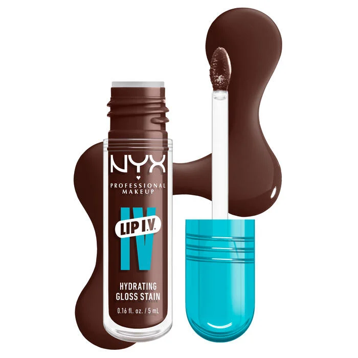 Tinta de labios hidratante con alto pigmento - NYX Professional Makeup LIP IV Gloss Sérum Hidratante