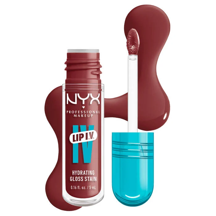 Tinta de labios hidratante con alto pigmento - NYX Professional Makeup LIP IV Gloss Sérum Hidratante