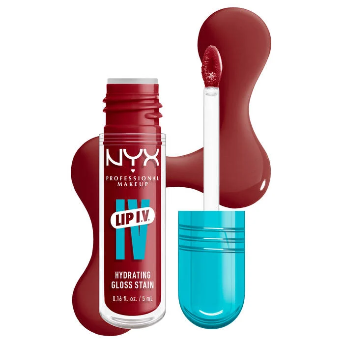 Tinta de labios hidratante con alto pigmento - NYX Professional Makeup LIP IV Gloss Sérum Hidratante